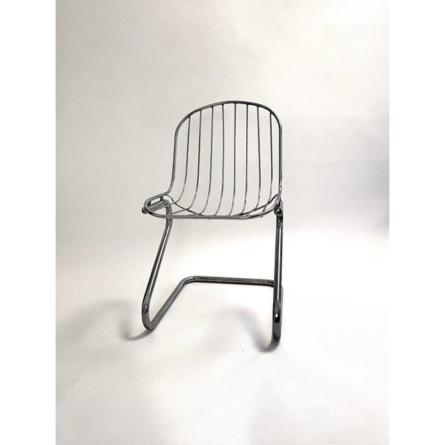 Metal Metal Dining Chairs with Brown Velvet Cushions, Italy, 1970s, Set of 4 For Sale - Image 7 of 15