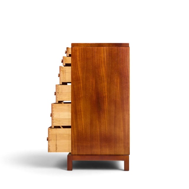 Mid 20th Century Robsjohn Gibbings for Widdicomb Mid Century Mahogany 12-Drawer Dresser For Sale - Image 5 of 9