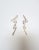 Modern 14kt Gold Lightning Bolt Earrings With Pearls For Sale - Image 3 of 4