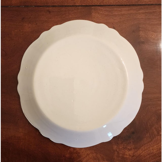 White 18th Century French Nevers Polychrome Tin-Glazed Faience Plate For Sale - Image 8 of 10