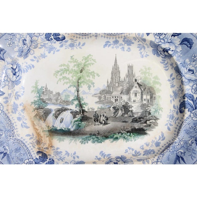 Circa: 19th Century. Country: England. Material: Earthenware. Mark below the Platter: Davenport Muleteer Item condition:...