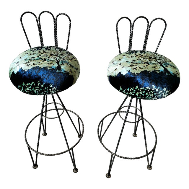 Set of Mid-Century Stools, Spain, 1970 For Sale