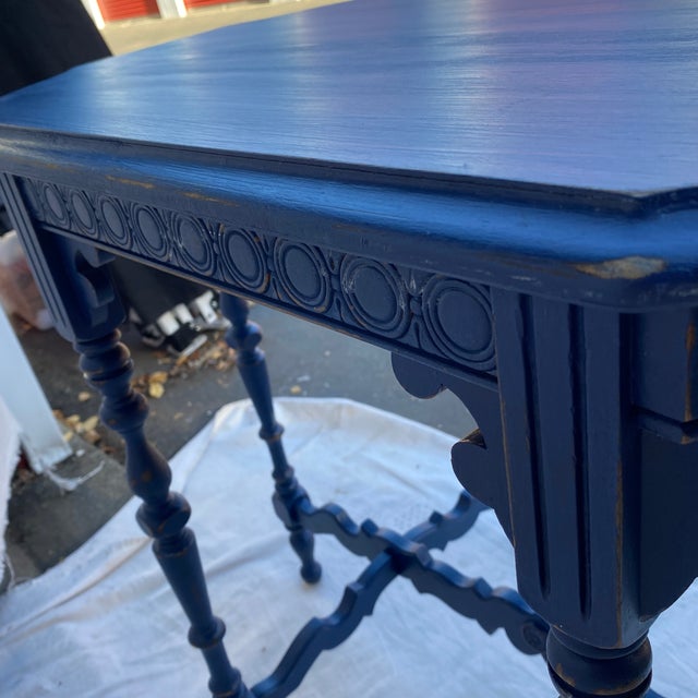 Vintage Blue Entry Table Chairish