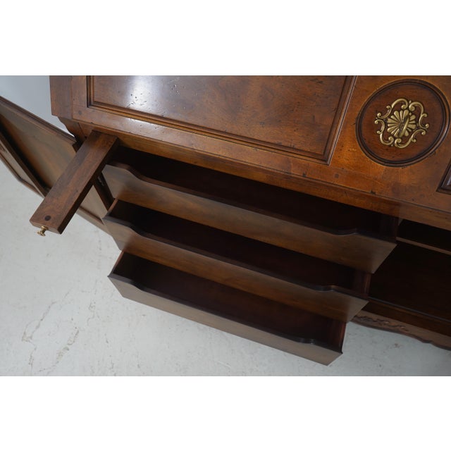 Wood Henredon Country French Large Secretary Desk For Sale - Image 7 of 18