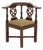George III Mahogany Corner Chair, With Openwork Back Splats For Sale