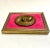 Red Dutch Renaissance Figurative Female Brass & Red Velvet Cameo in Repousse' Style For Sale - Image 8 of 10