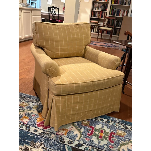 Windowpane Club Chair | Chairish