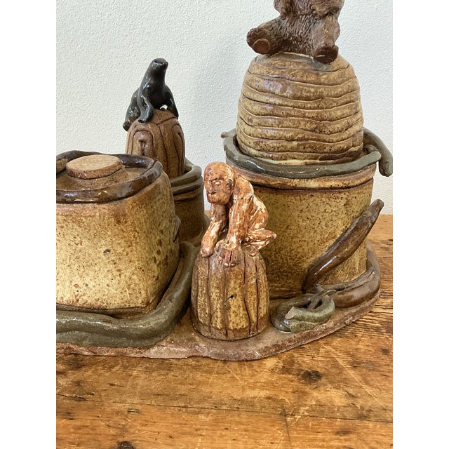 Ceramic Vintage Artisan Made Studio Pottery Circus For Sale - Image 7 of 12