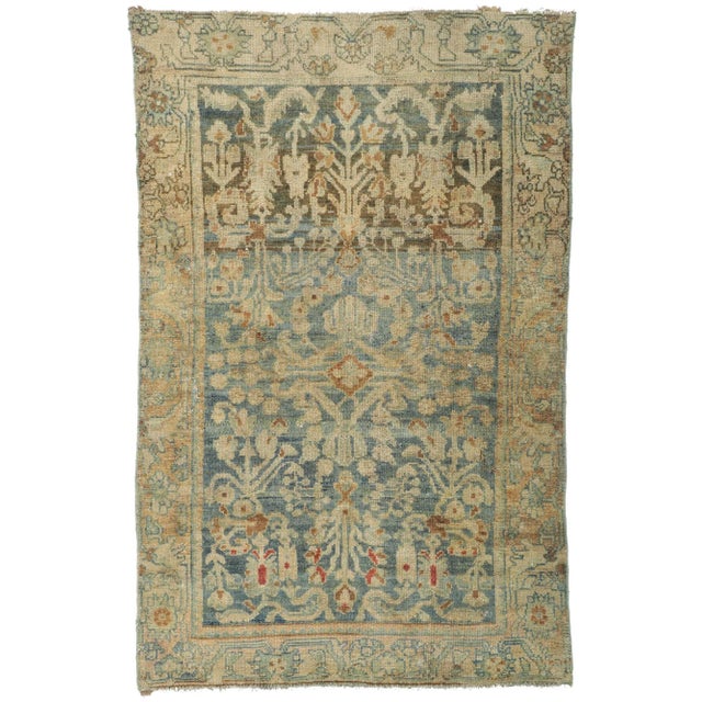 Early 20th Century Antique Persian Malayer Rug, 03'07 X 05'07 For Sale - Image 9 of 9