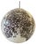 Milky-White Sphere in Murano Style Glass with Brown and Beige Murrine from Simoeng For Sale