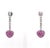 1.71 cts Natural pink sapphire and 0.96 cts diamond earring in 18k gold For Sale - Image 12 of 18