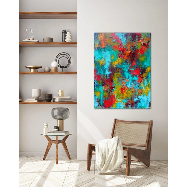 Paint "Dreaming of Santa Fe" Original Abstract Art by Lisa Finlayson For Sale - Image 7 of 12