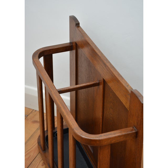 1900 - 1909 Country House Umbrella Stand in Oak, 1900 For Sale - Image 5 of 15
