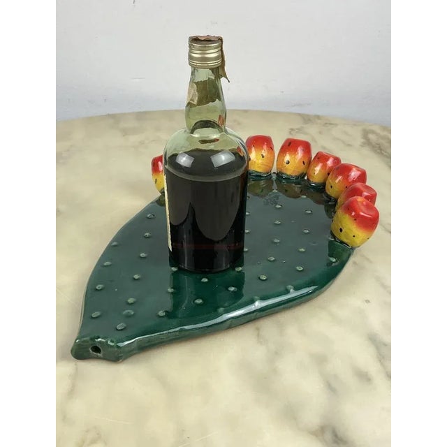 Gray Mural Decoration in Sicilian Glazed Terracotta, Italy, 1980s For Sale - Image 8 of 10