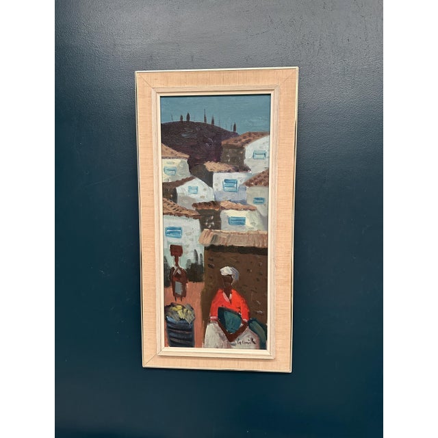Tage Gavik, Street Vendor in Turkey, 1950s, Oil on Canvas, Framed For Sale - Image 17 of 17
