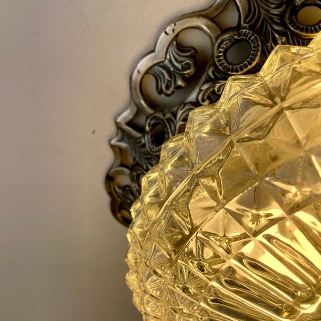 Metal Ceiling Light from Massive, Belgium, 1960s For Sale - Image 7 of 18