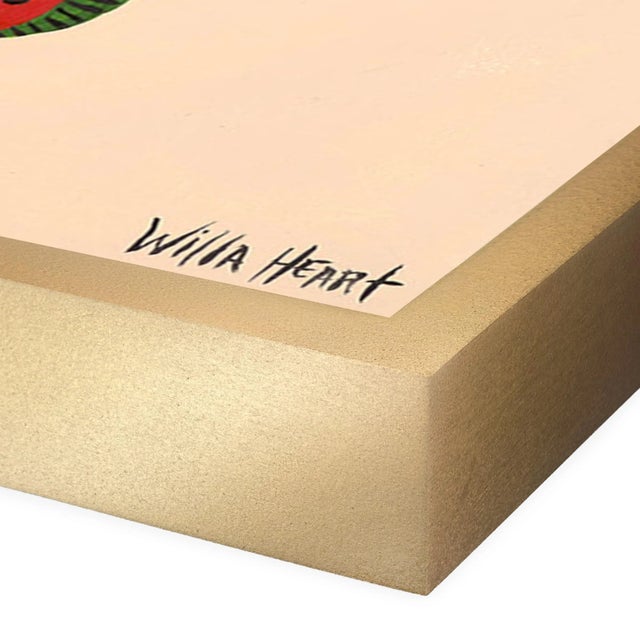 DESCRIPTION: Aioli the Snake by Willa Heart in Gold Frame, Medium Art Print SPECIFICATIONS: Type: Giclée Art Print on...