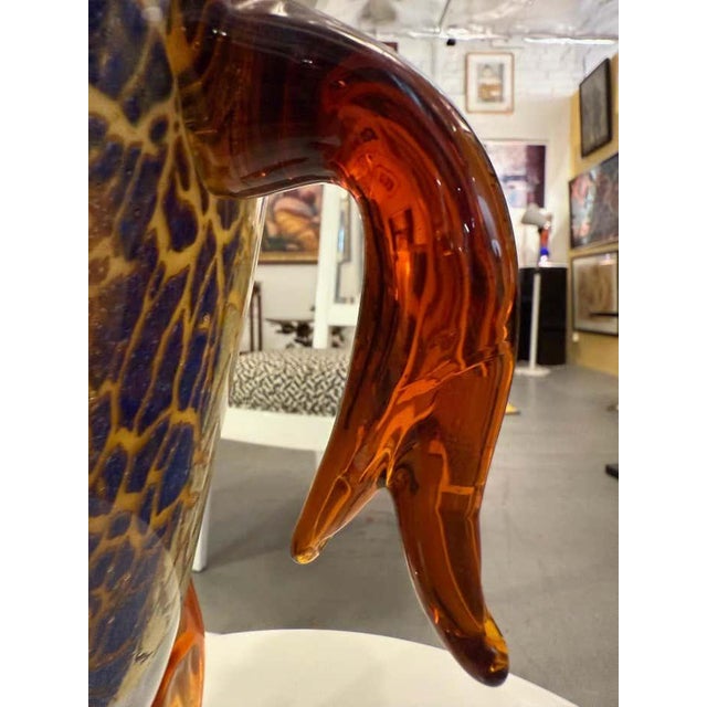 Abstract Face Sculpture in Murano-Style Art Glass For Sale - Image 10 of 10