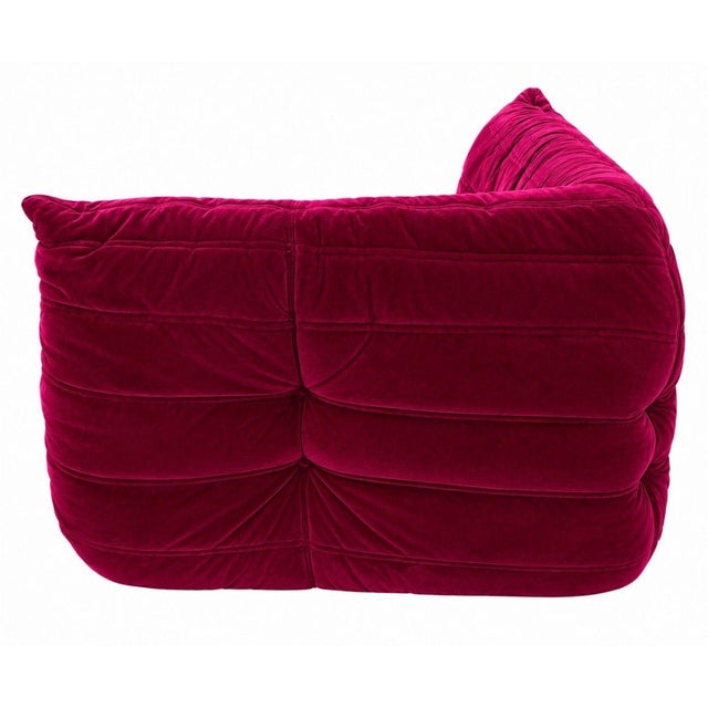 Textile Michel Ducaroy for Ligne Roset “Togo” Sofa & Ottoman, France 1973 For Sale - Image 7 of 11