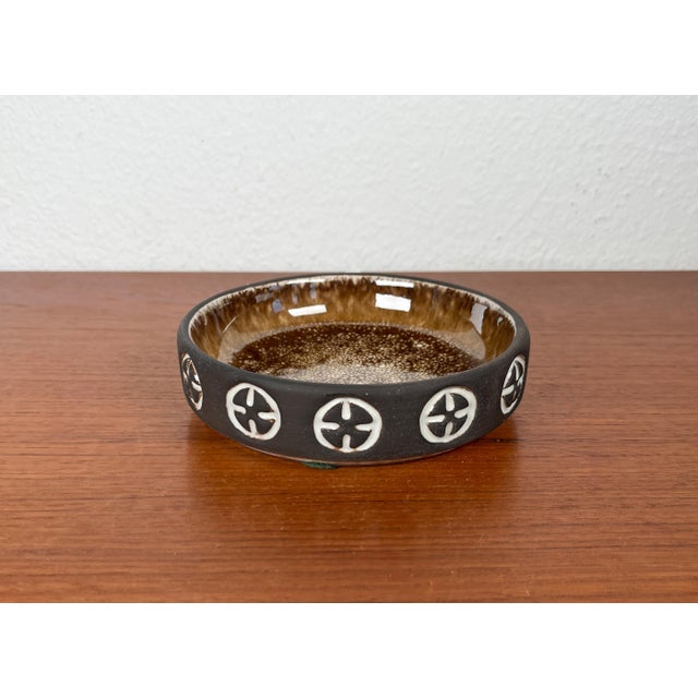 Mid-Century Modern Danish Studio Pottery Bowl from Frank Keramik, 1960s, in Very Good conditions. Designed 1960 to 1969 I...