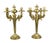 French Pair of Late 19th Century Neoclassical Gilt Bronze/Ormolu 4-Arms Candelabras, France For Sale - Image 3 of 9