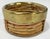 Gabriella Crespi Vintage Gabriella Crespi Style Coiled Rattan Brass Rim Wine Coaster For Sale - Image 4 of 7