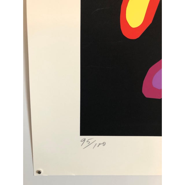 William Scharf, Bright Vibrant Pop Art Silkscreen Lithograph Print NYC Abstract Expressionist, c.1970 For Sale - Image 4 of 6