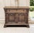 A French Louis XIV buffet hand carved from quarter-sawn white oak, its honeyed patina revealing the shimmering ray fleck...