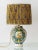 Italian Renaissance Revival Ceramic Table Lamp with New Pleated Silk Lampshade, 1880s For Sale - Image 3 of 13