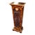 Italian Louis XV Style Inlaid Glass Door Pedestal Cabinet For Sale