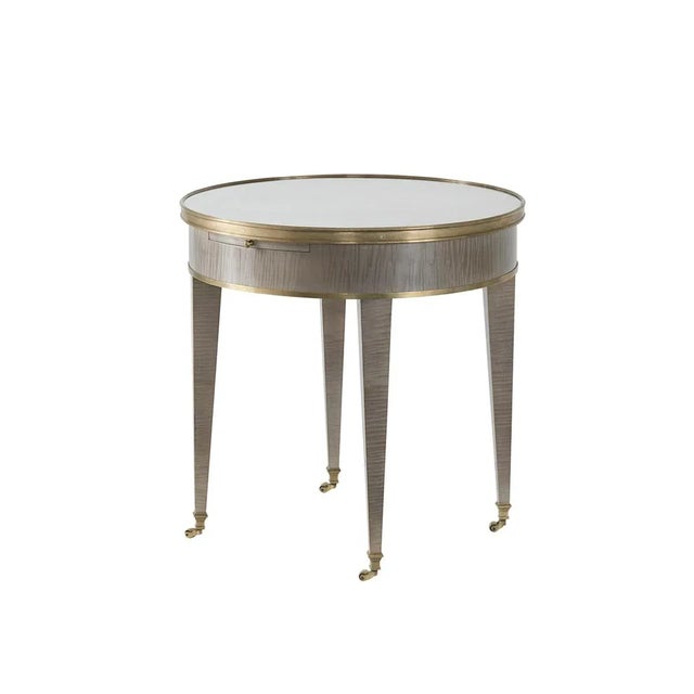 Modern Neo Classic Round Side Table For Sale In Greensboro - Image 6 of 6