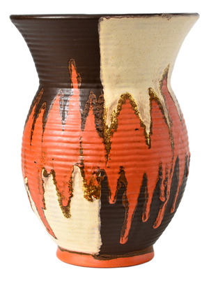 Art Deco Uranium Glaze Vase from Carstens, 1930s