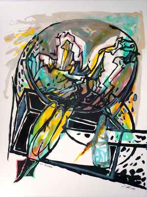 Jacques Poli, Cohérence le monde, Lithograph