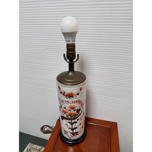 Japanese Vintage Japanese Imari Porcelain Table Lamp For Sale - Image 3 of 12
