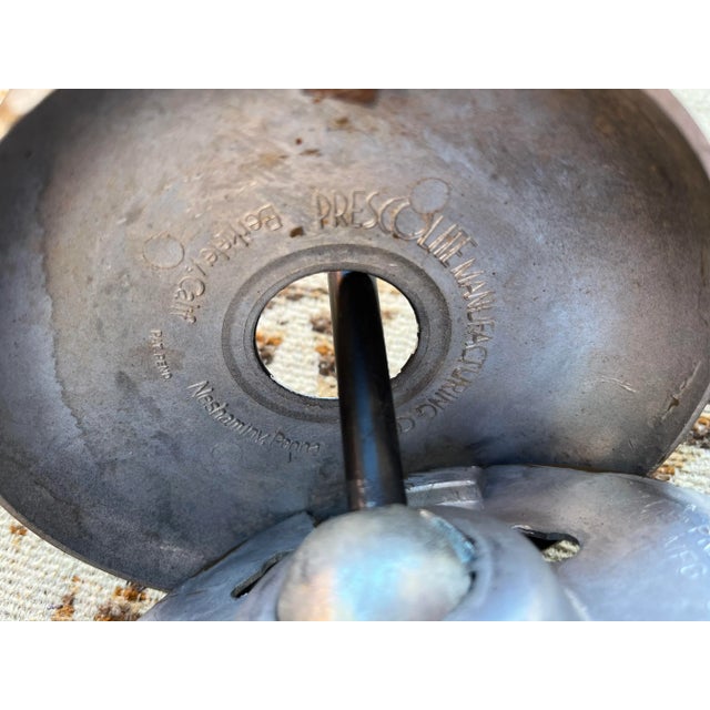 Black 1960’s Minimalist Black Prescolite Pendant Light For Sale - Image 8 of 12