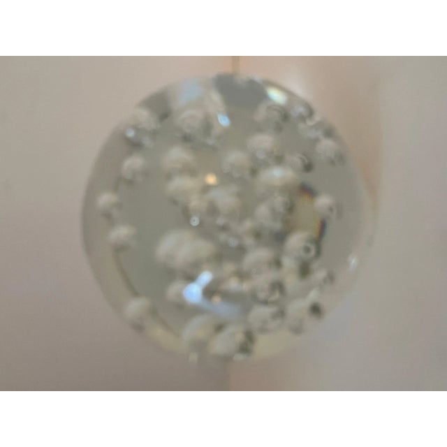 Glass Large Glass Bubble Paperweights bookends For Sale - Image 7 of 12