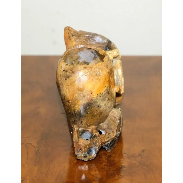 Stone Early 20th Century Handcarved Soapstone Figure with Two Pots For Sale - Image 7 of 12