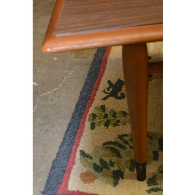 Chestnut 1960s Mid Century Modern Lane Teak Rectangle Coffee Table & 2 End / Side Tables 3 Piece Set For Sale - Image 8 of 18