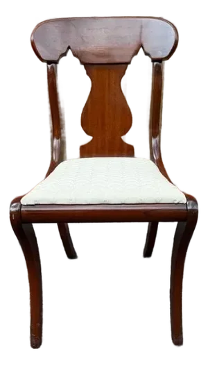 Late 20th Century Vintage Regency Style Solid Wood Side Chair
