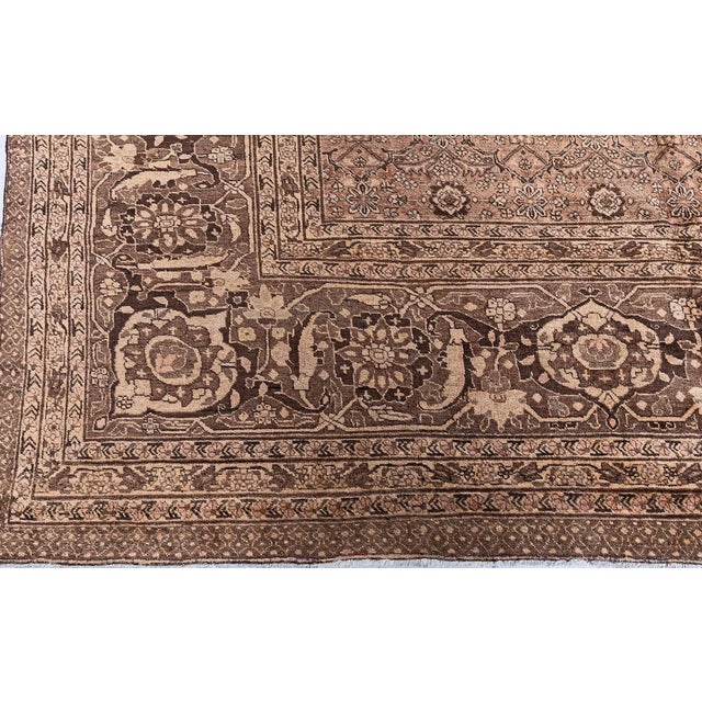 1920s Oversized 1920s Persian Tabriz Rug For Sale - Image 5 of 6