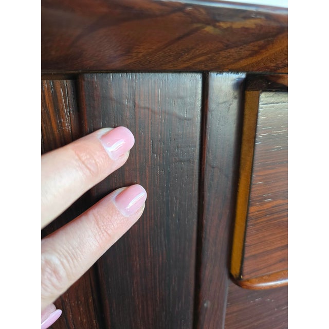 Falster Rosewood Sideboard Credenza Tambour MCM Vintage For Sale - Image 12 of 12