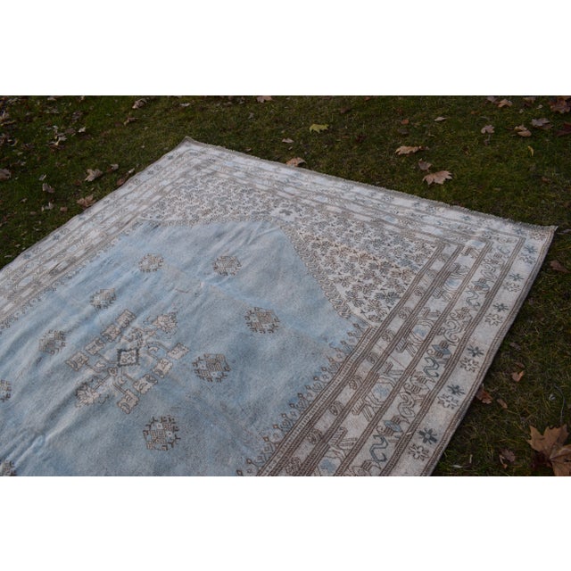 Turkish Soft Color Oushak Rug 6'11'' X 8'8'' For Sale - Image 11 of 13