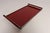 1930s American Art Deco Chrome, Glass, Red Laminate and Painted Wood Tray For Sale - Image 5 of 18