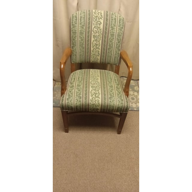 Beige Oak Armchair, Czechoslovakia, 1940s Design For Sale - Image 8 of 10