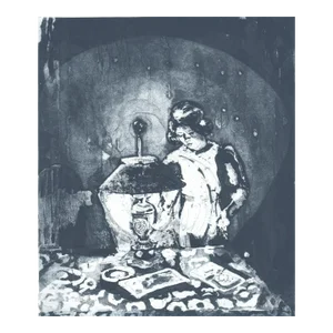 1996 Ann Chernow Mood Indigo Aquatint and Etching