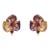 Jazmine Studs Top Pick in Purple, a pair For Sale