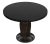 Mid-Century Modern NOIR Portobello Dining Table, Hand Rubbed Black with Light Brown Trim For Sale - Image 3 of 5
