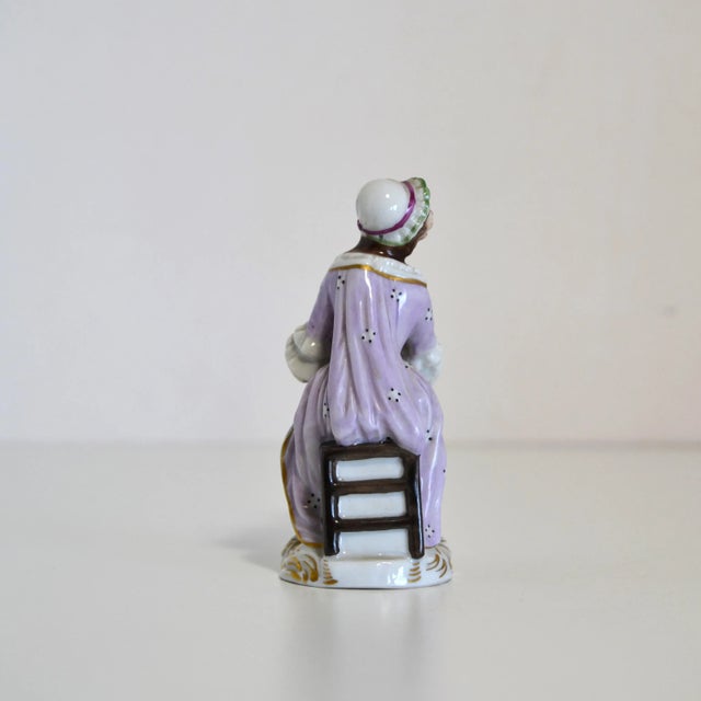 Baroque Porcelain Figurine from the Series Monkey Band from Volkstedt Manufactory, Germany, 1940s For Sale - Image 3 of 10