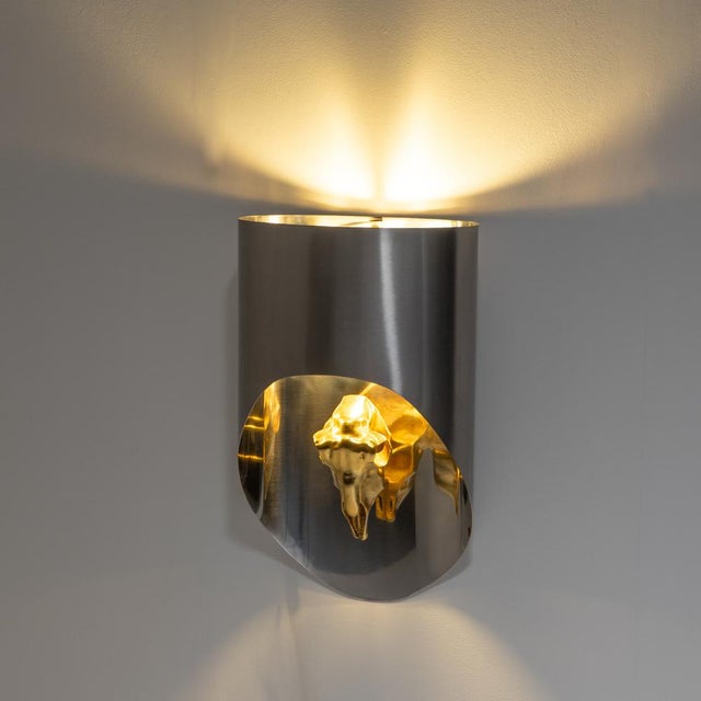 1970s Totem Wall Lamp by Maria Pergay, France, 1970s For Sale - Image 5 of 15