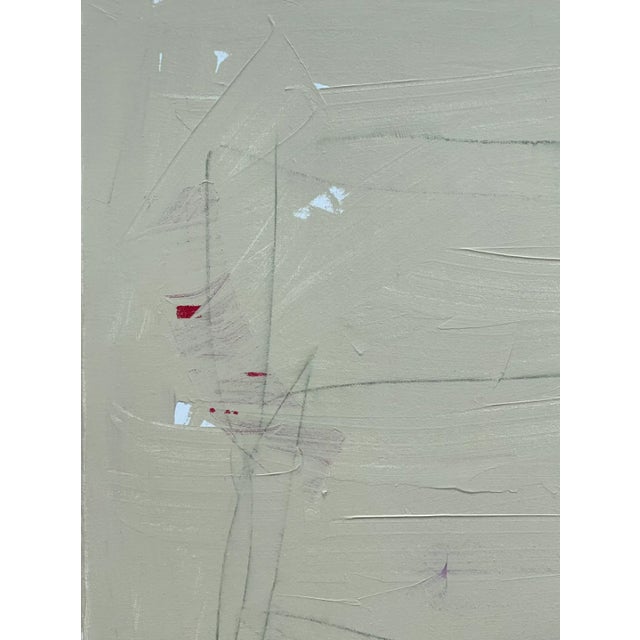 Green "Imagine" Original Mixed Media on Canvas by Alexis Walter For Sale - Image 8 of 10